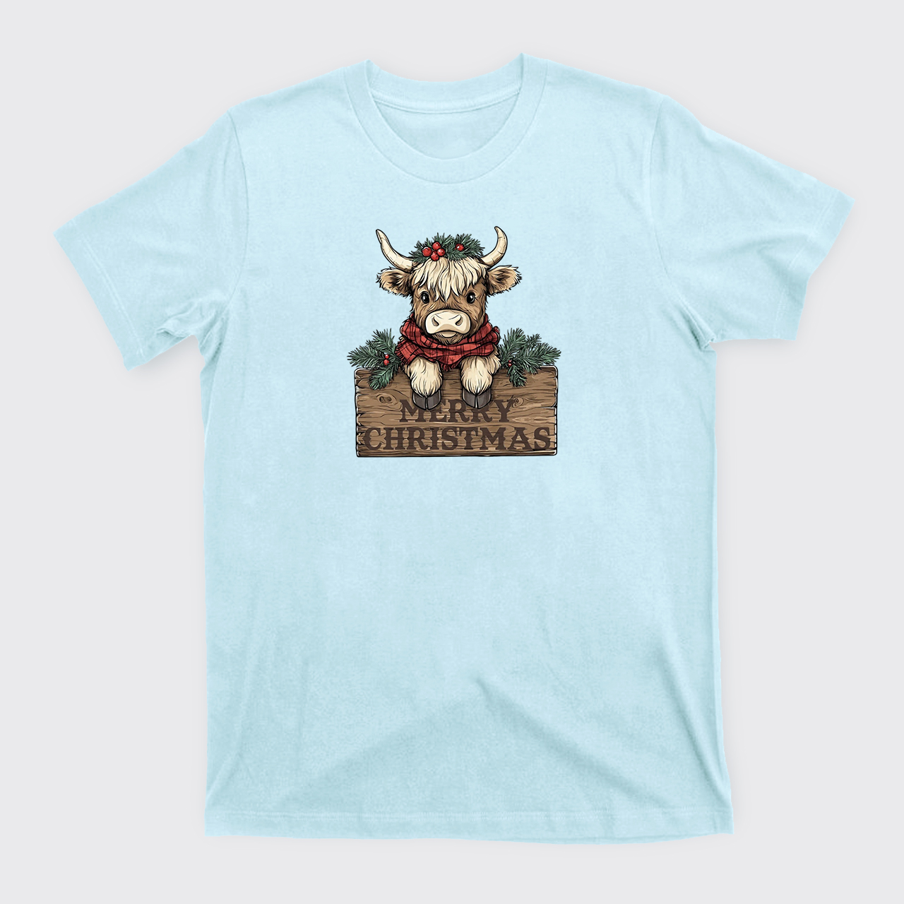 Western Cow Merry Christmas T-Shirts