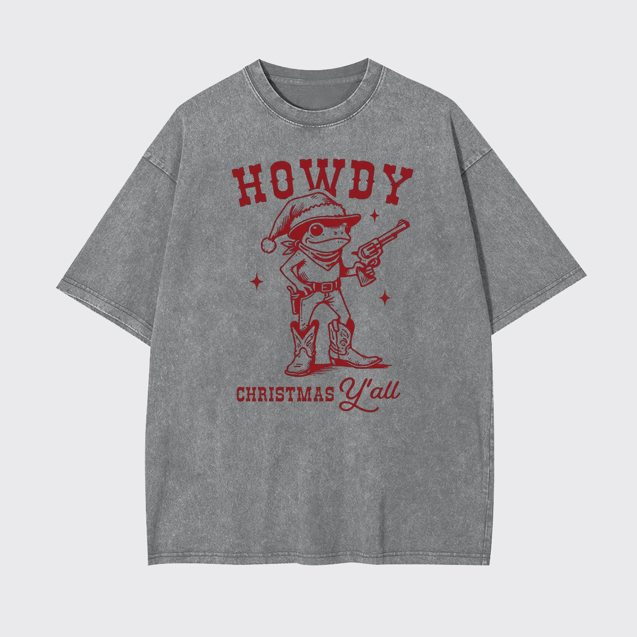 Howdy Christmas Y'all Garment-dye Tees