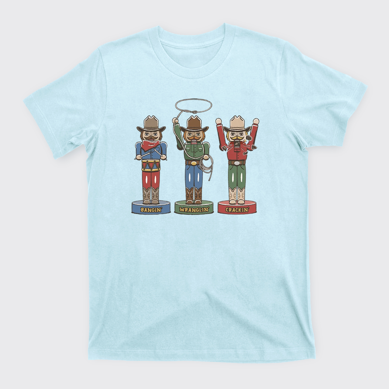 Retro Cowboy Christmas Holiday Season Western T-Shirts