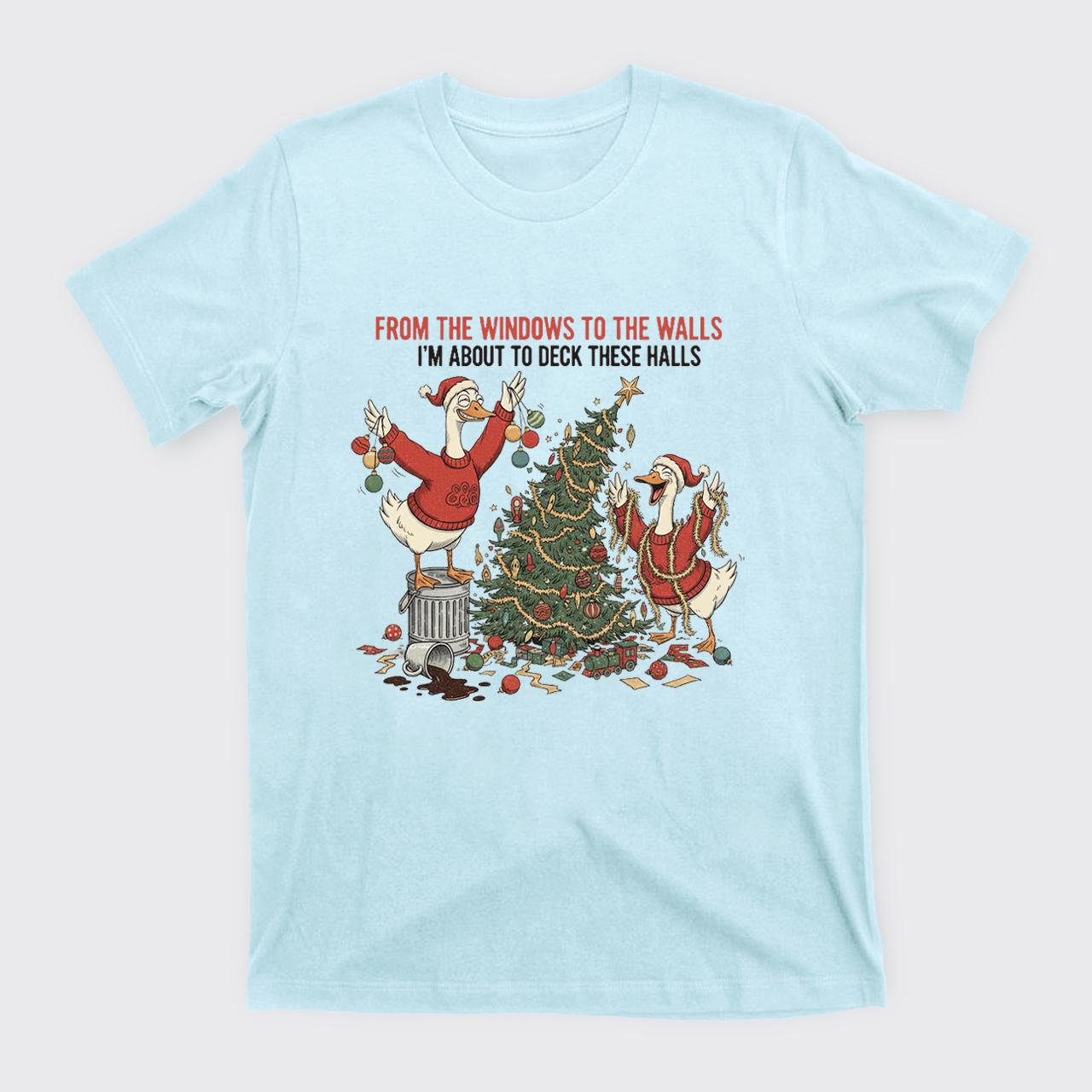Funny Christmas Goose T-Shirts