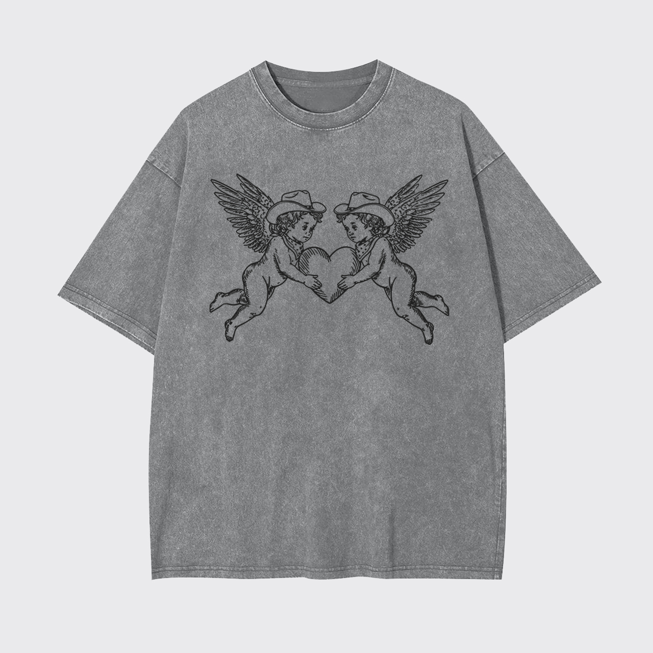 Valentine's Day Angel Garment-dye Tees