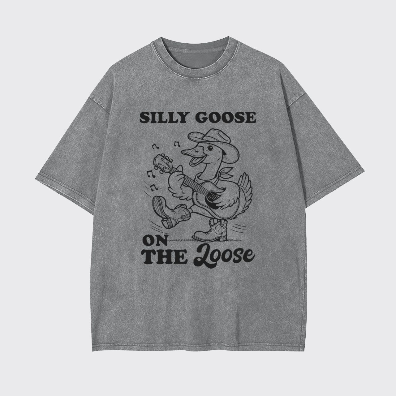 Retro Silly Goose Meme Garment-dye Tees