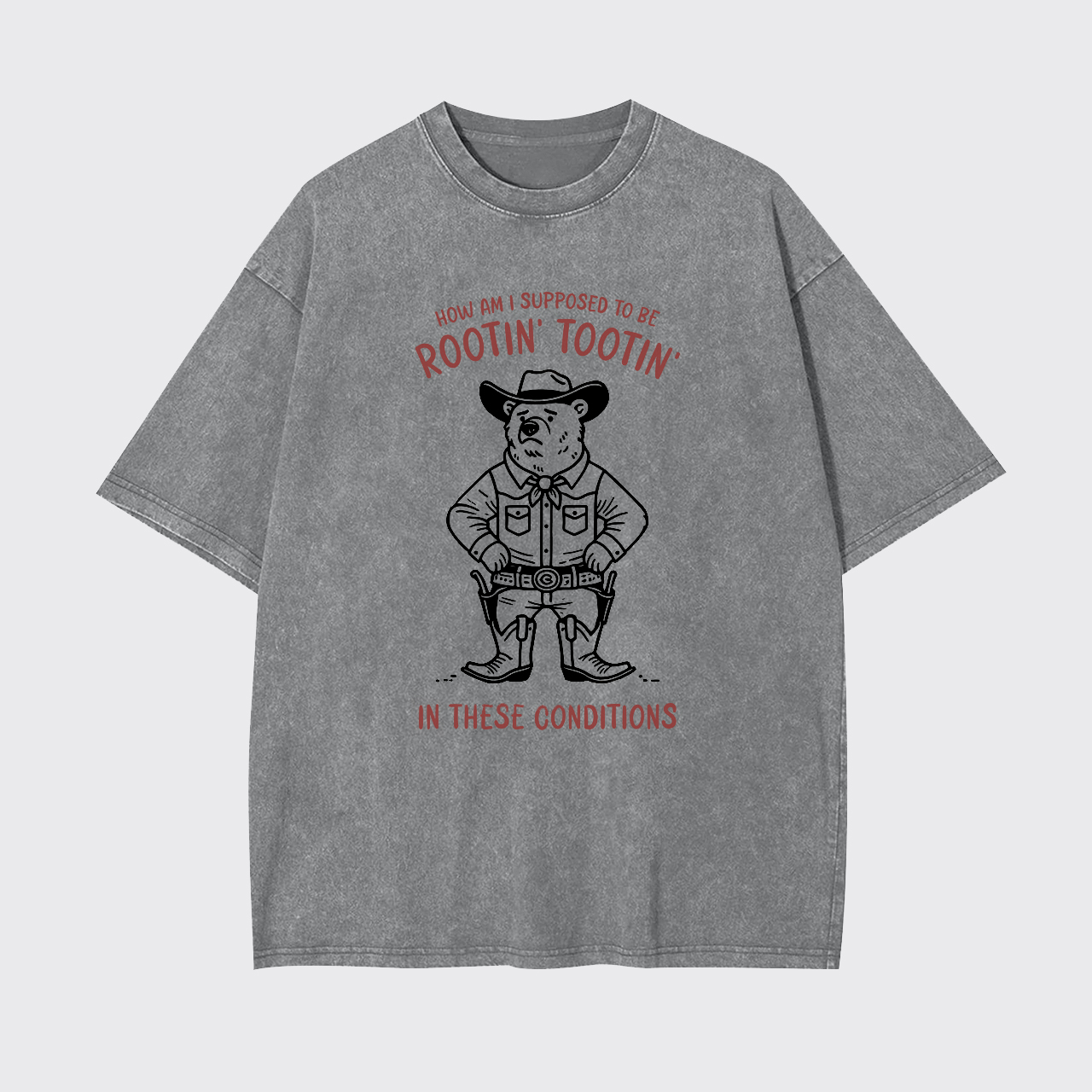 Rootin' Tootin' Cowboy Bear Garment-dye Tees