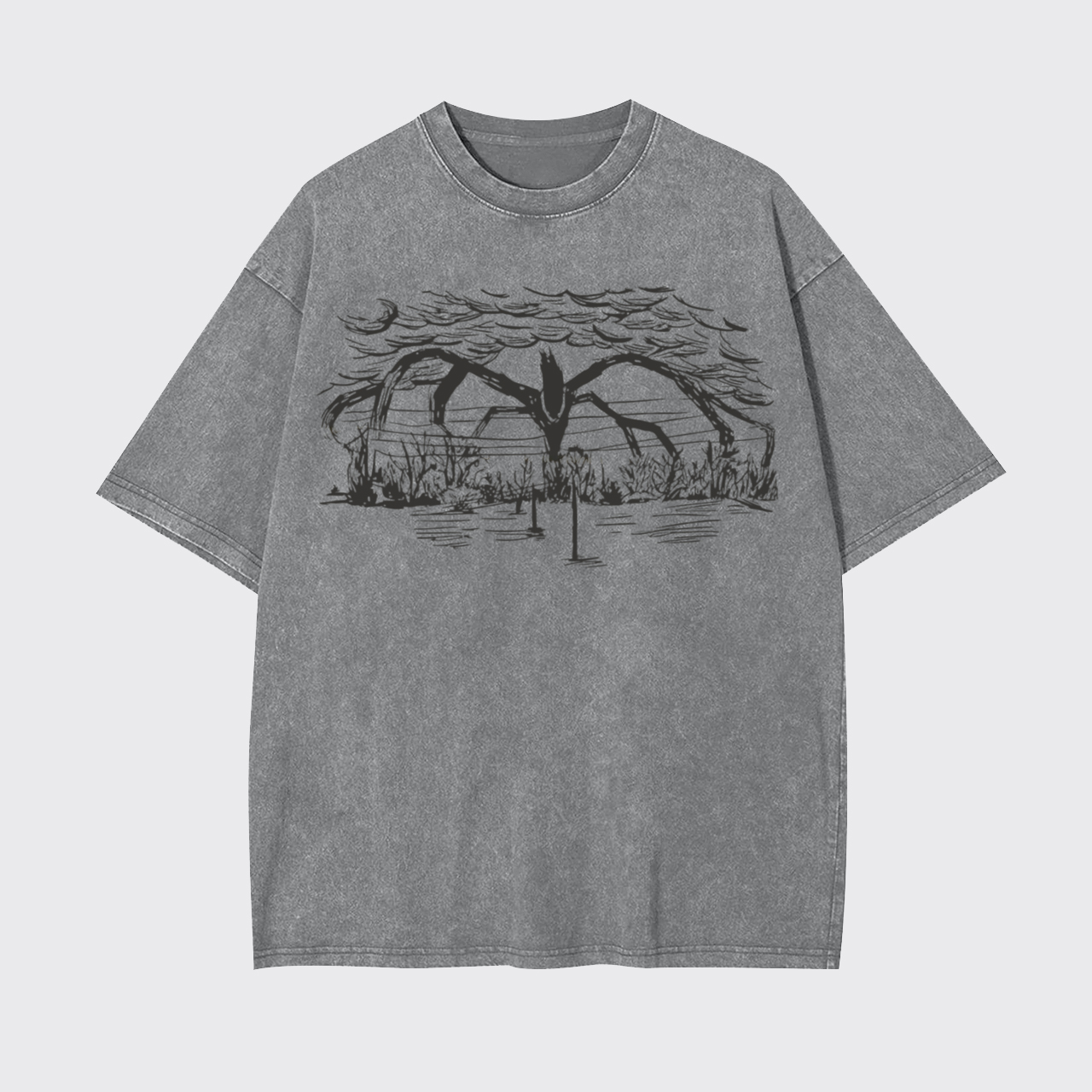 Retro Horror TV Show Garment-dye Tees