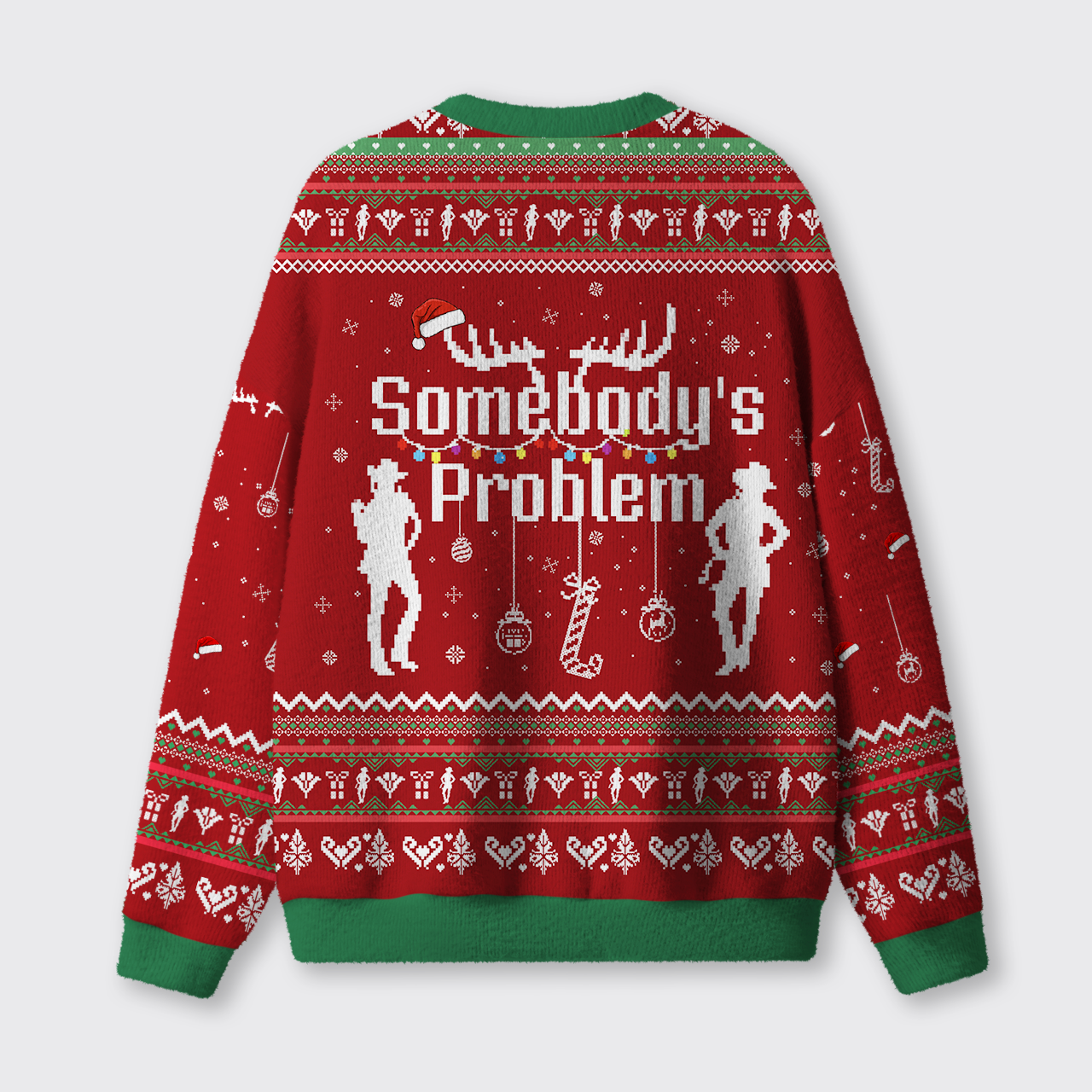 Somebody's Problem Couple Ugly Knit Sweatshirt