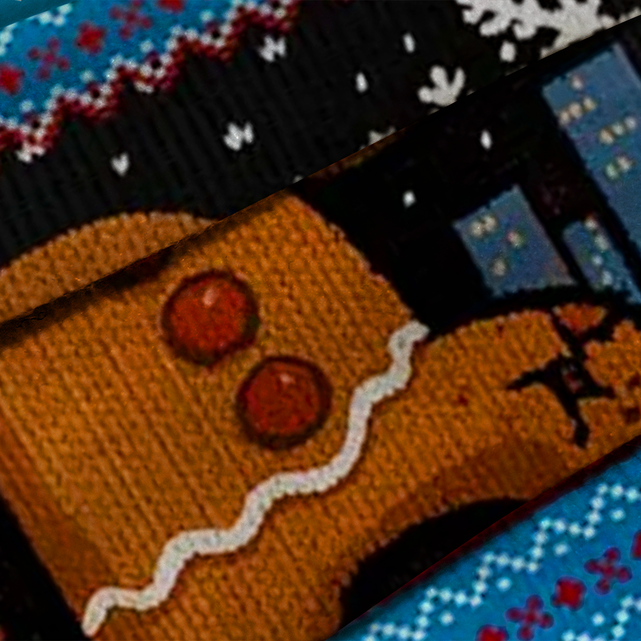 Giant Gingerbread Christmas Ugly Knit Sweatshirt