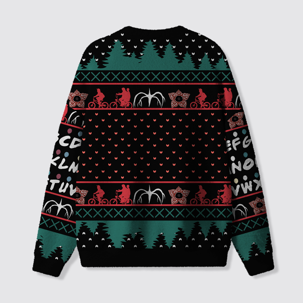 Rocking Around The Upside Down Christmas Ugly Knit Sweatshirt