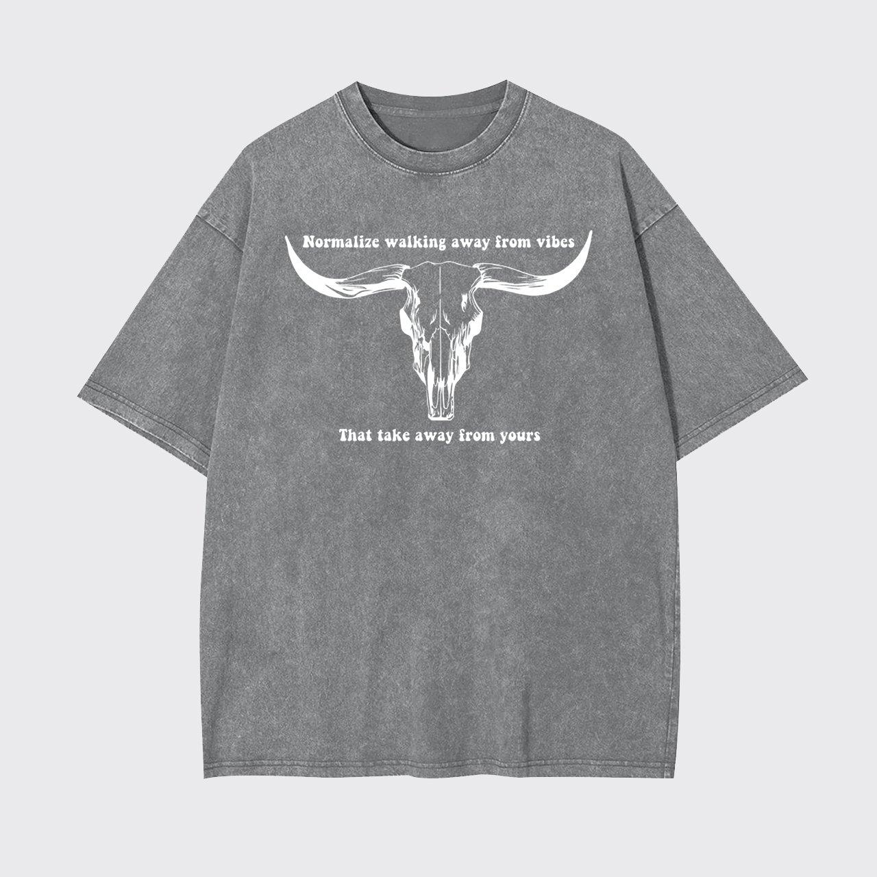 Vintage Bull Skull Garment-dye Tees