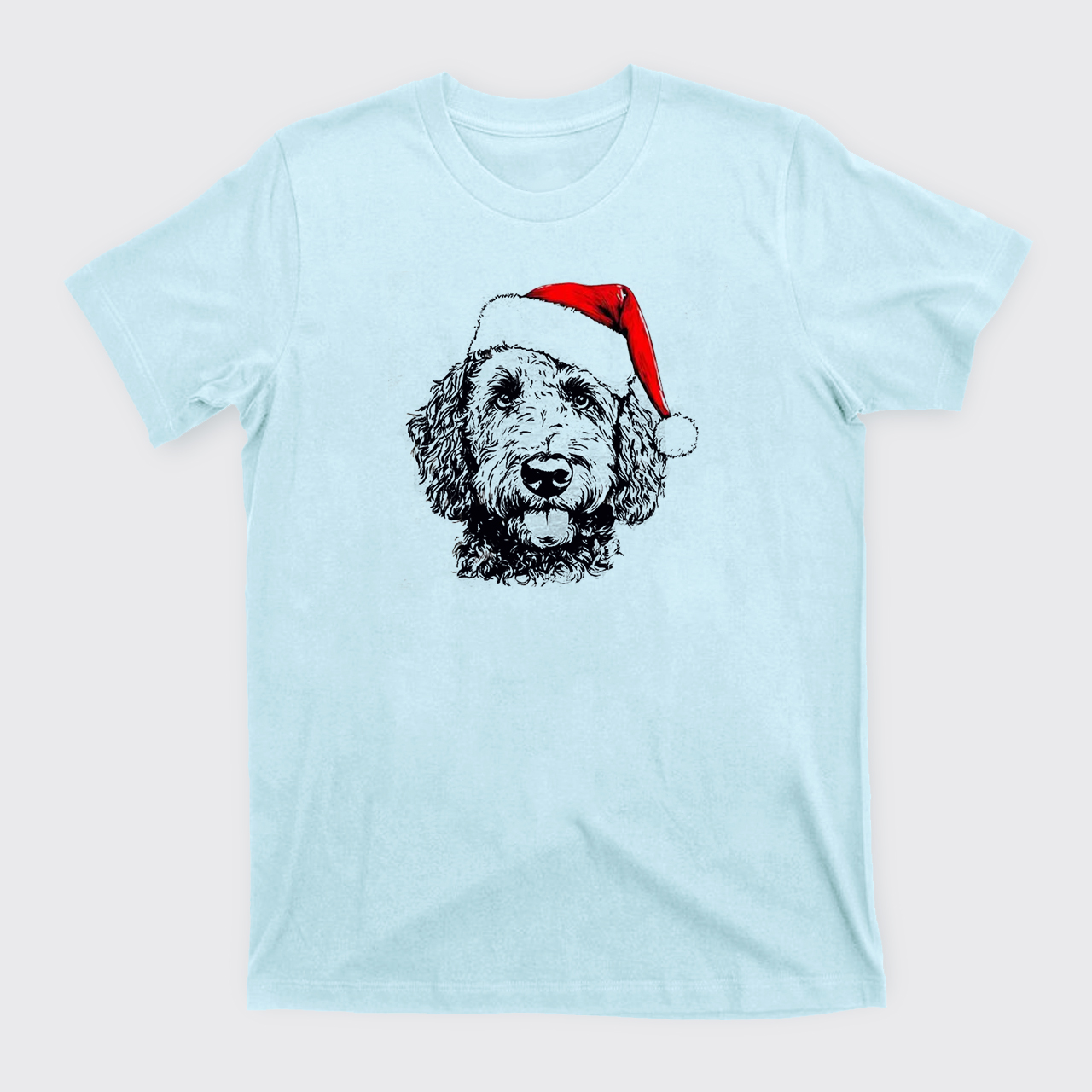 Custom Santa Paws Dog Breed T-Shirts