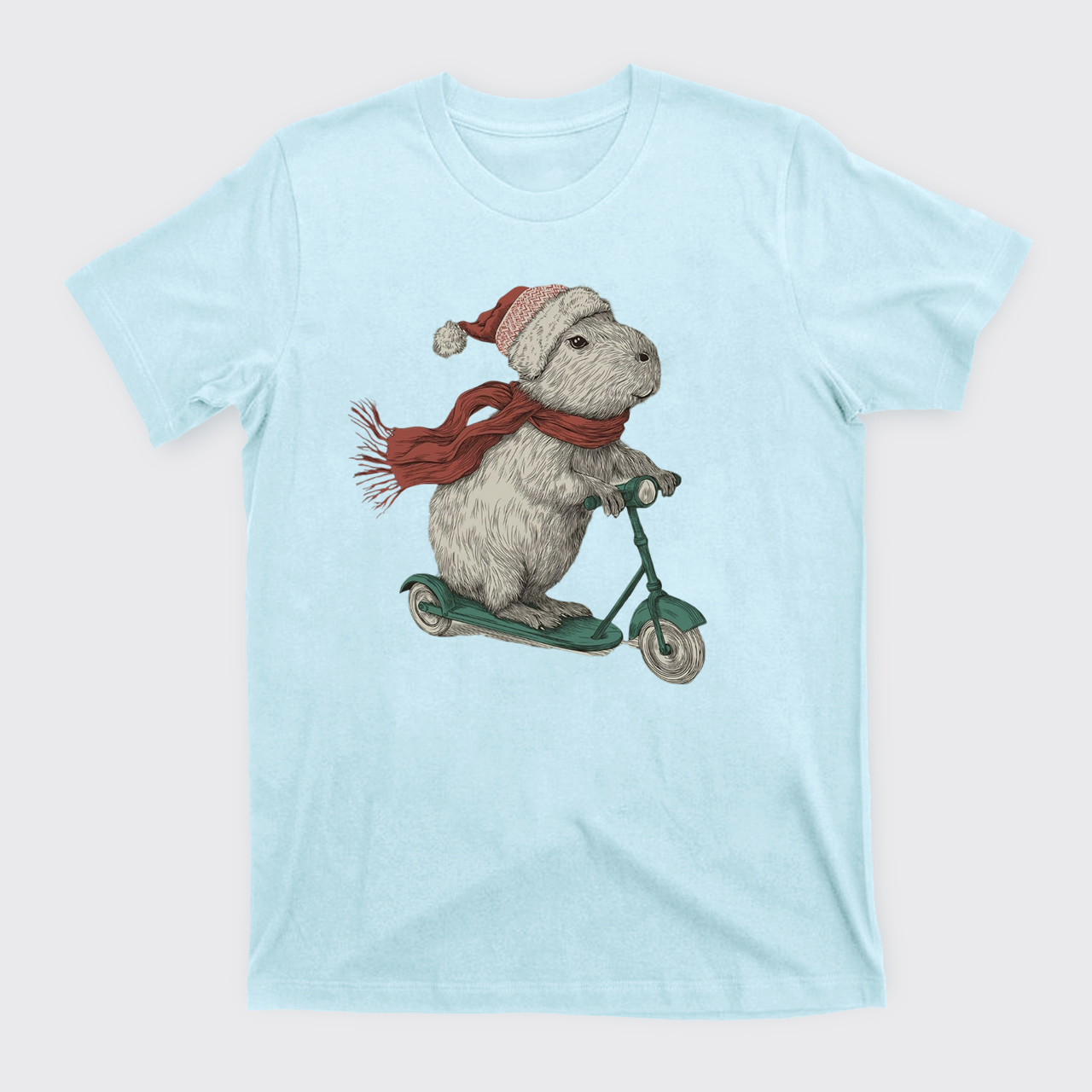 Christmas Capybara Funny Holiday T-Shirts
