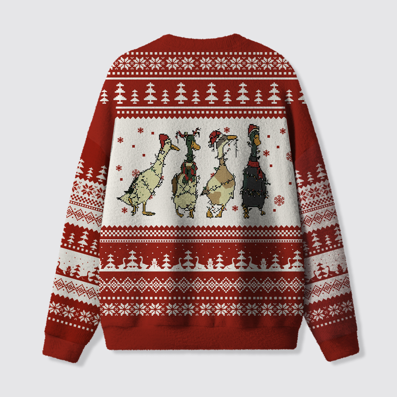 Quackin' Christmas Ugly Knit Sweatshirt
