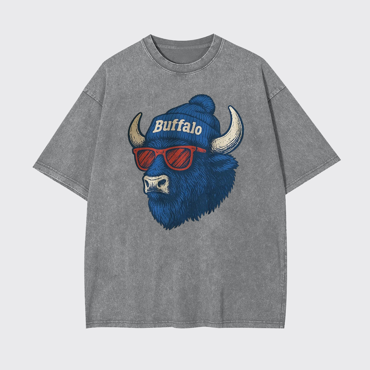 Mascot Style Football Garment-dye Tees