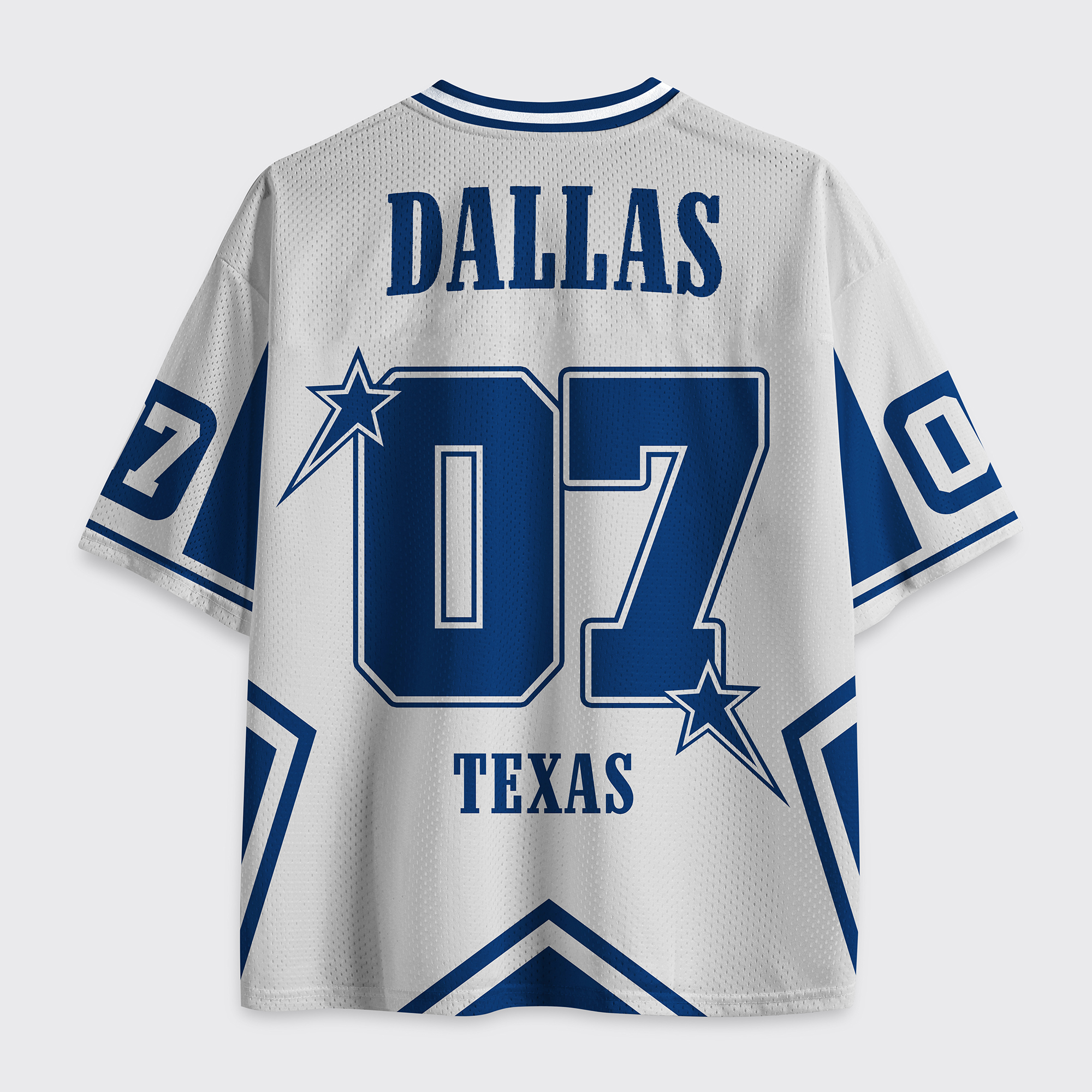 Personalized Football Vintage Style Mesh Jersey