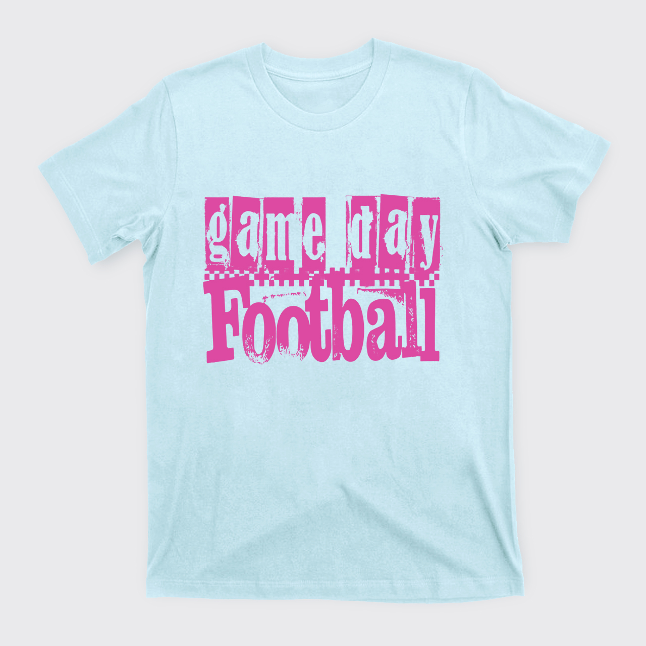 Game Day Football Retro Checkered T-Shirts