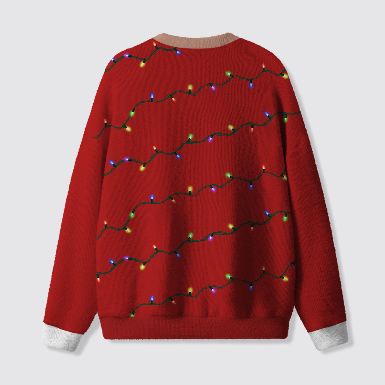 Funny Hairy Chest Santa Ugly Knit Sweatshirt