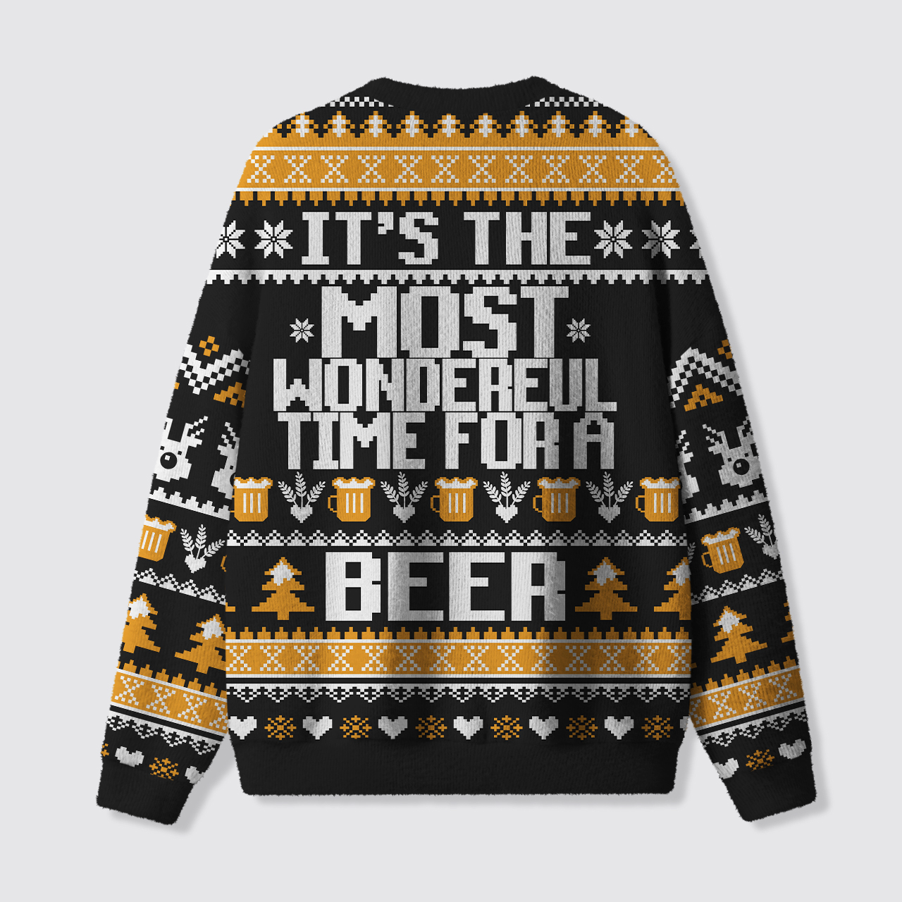 Wonderful Time Beer Ugly Knit Sweatshirt