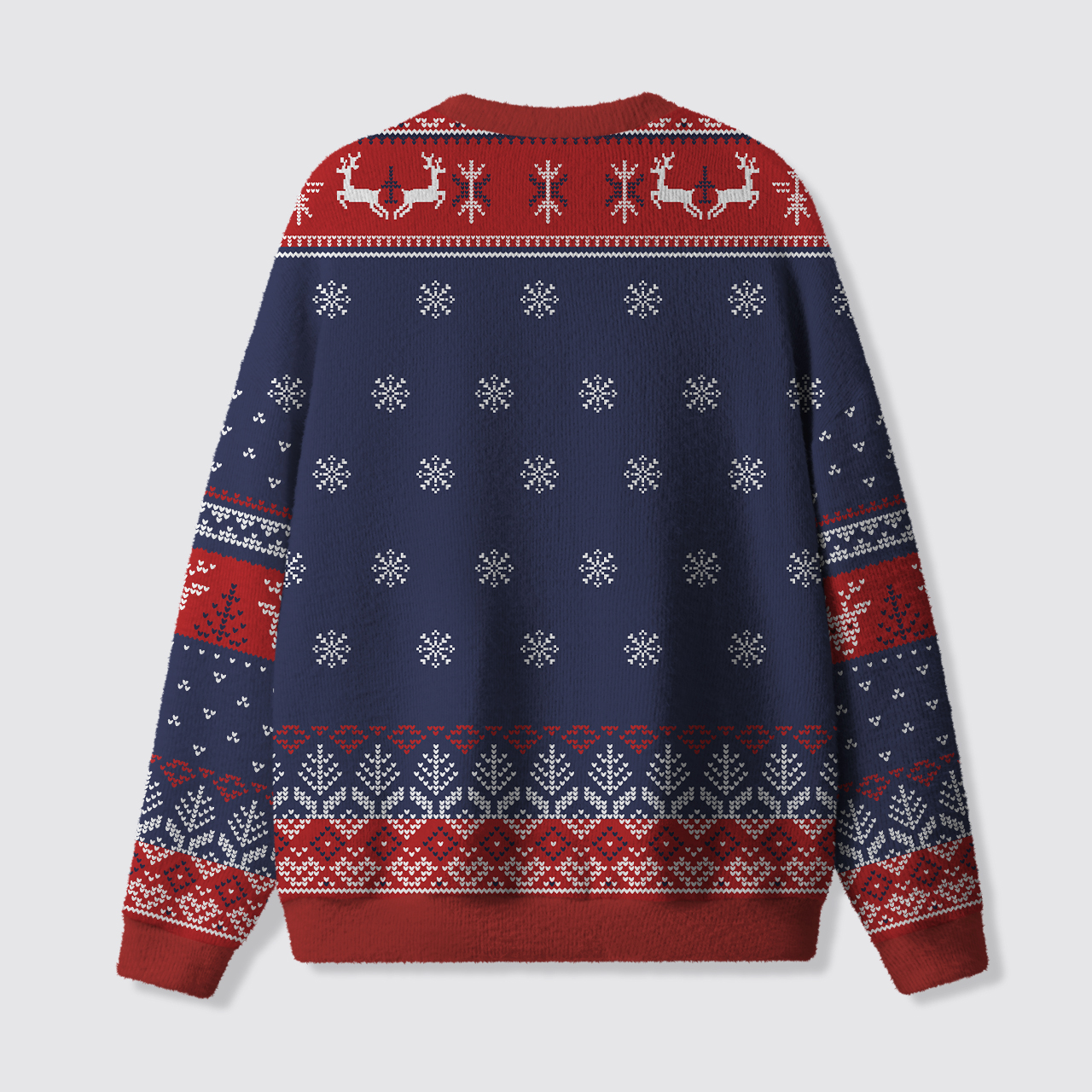 Festive Goose On The Loose Ugly Knit Sweatshirt