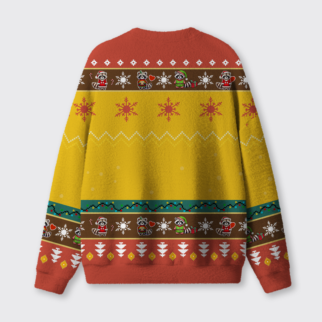 Feral and Festive Ugly Knit Sweatshirt