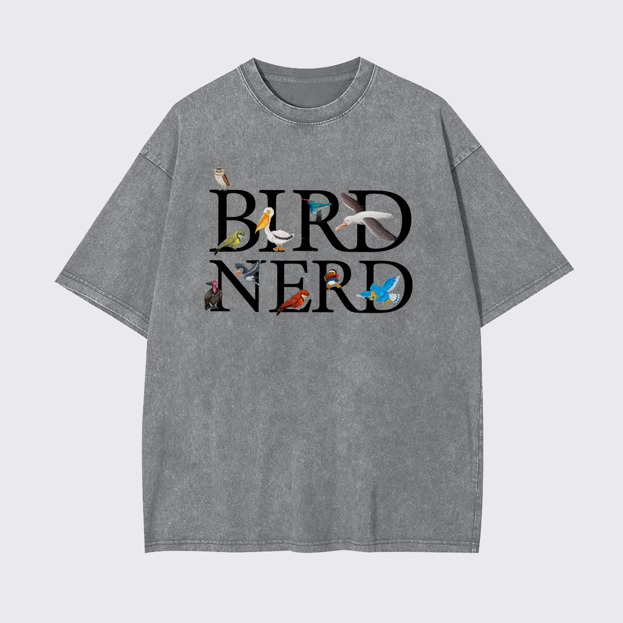 Bird Nerd Bird Watcher Garment-dye Tees