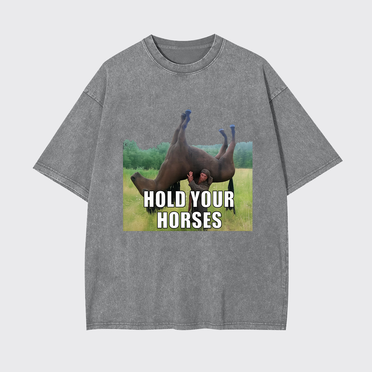 Hold Your Horses Humor Garment-dye Tees