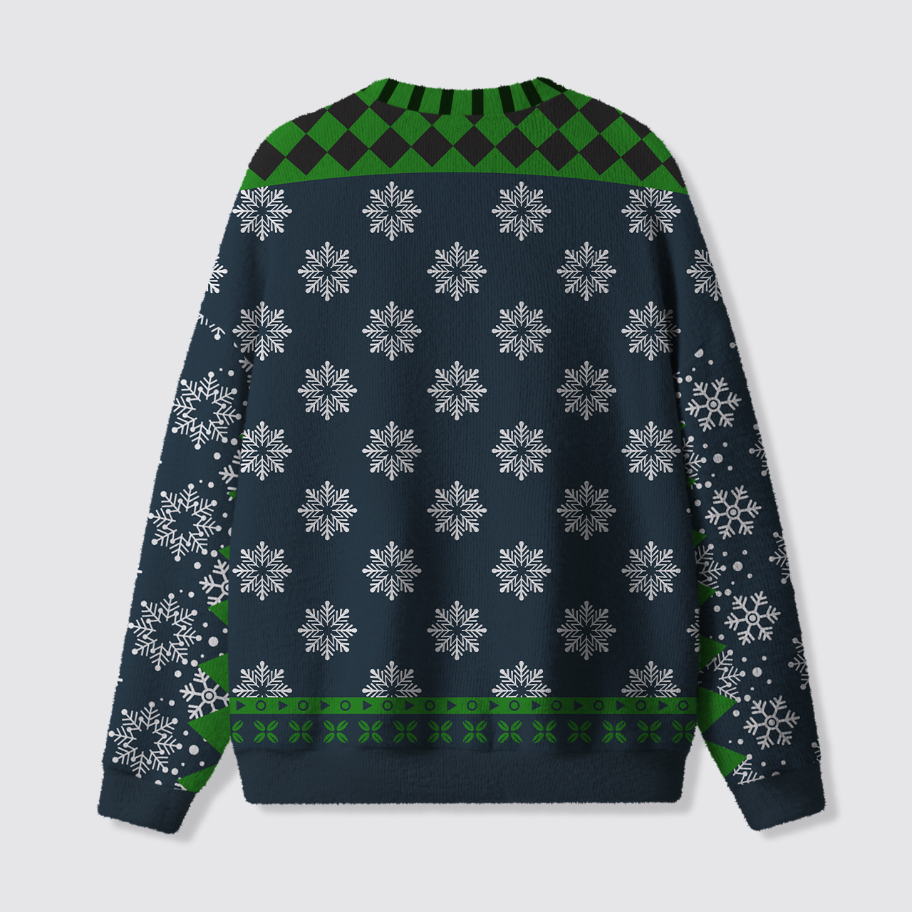 Funny Santa Pole Dancing Ugly Knit Sweatshirt