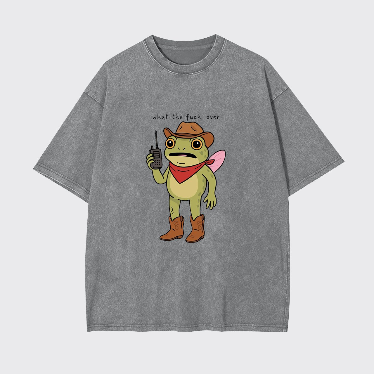 Cowgirl Frog Humor Garment-dye Tees