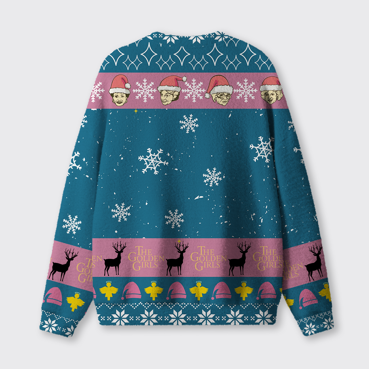 May Your Christmas Be Golden And Bright Ugly Knit Sweatshirt