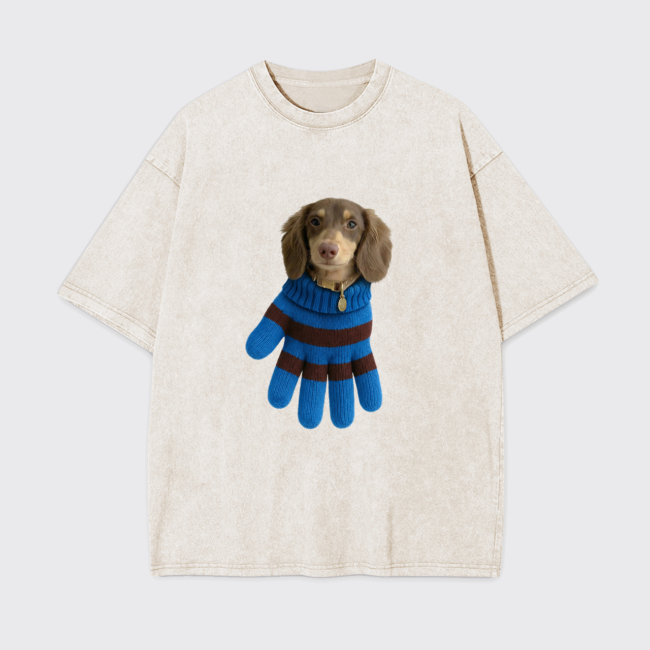 Personalized Pet in a Glove Garment-dye Tees