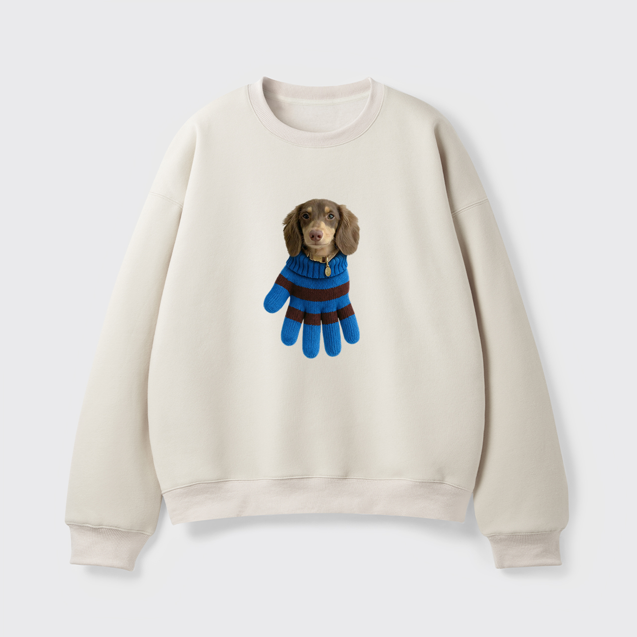 Personalized Pet in a Glove Fleece Sweatshirt