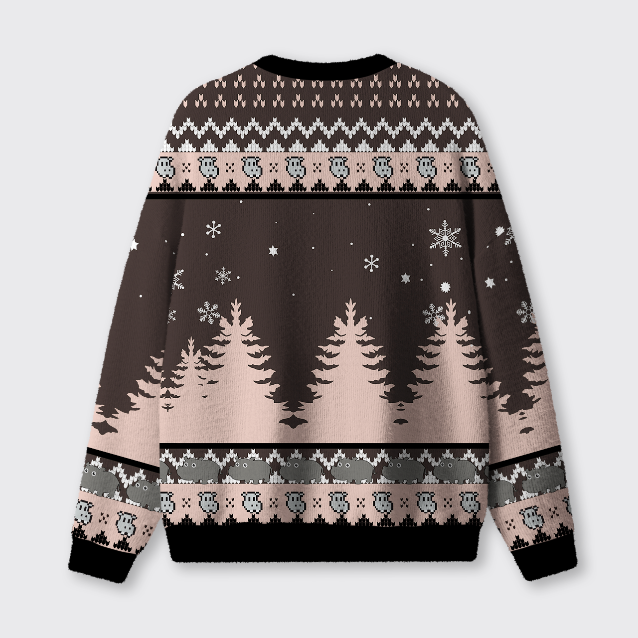 Hippo First Of All I’m A Delight Ugly Knit Sweatshirt