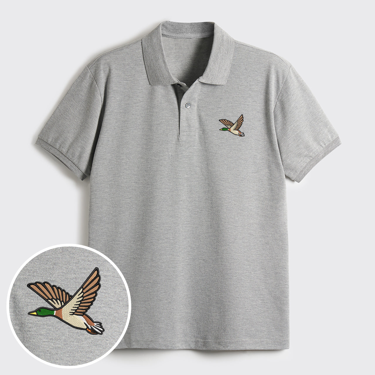 Flying Duck Embroidered Polo Shirts