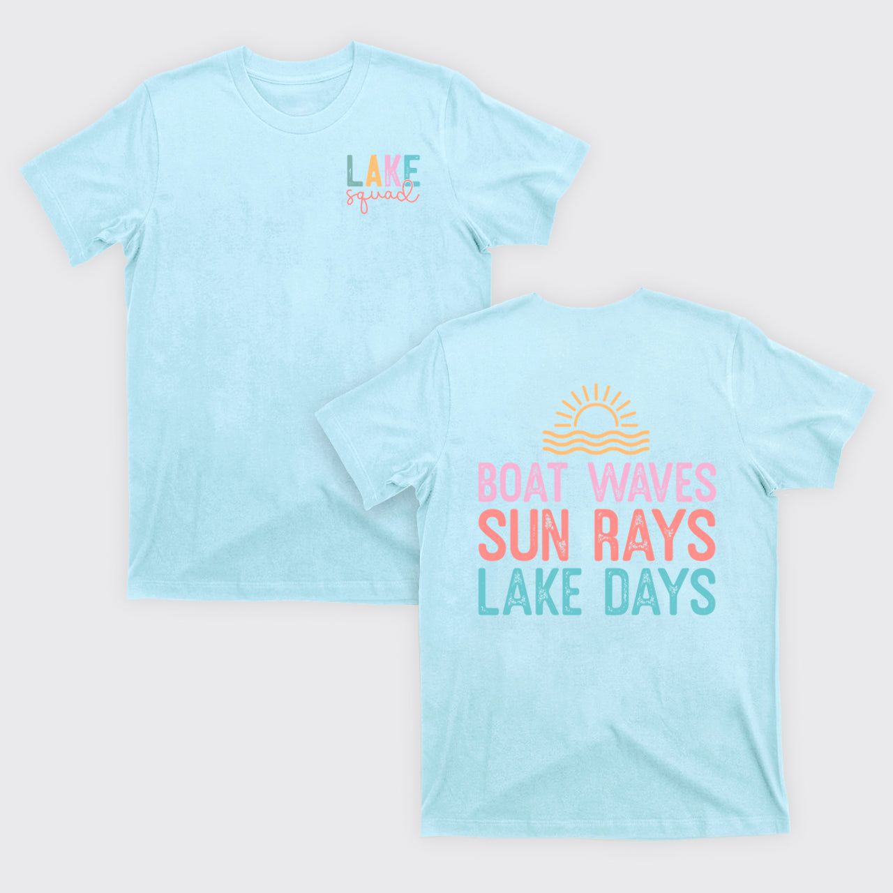 Lake Squad, Boat Waves Sun Rays Lake Days T-Shirts