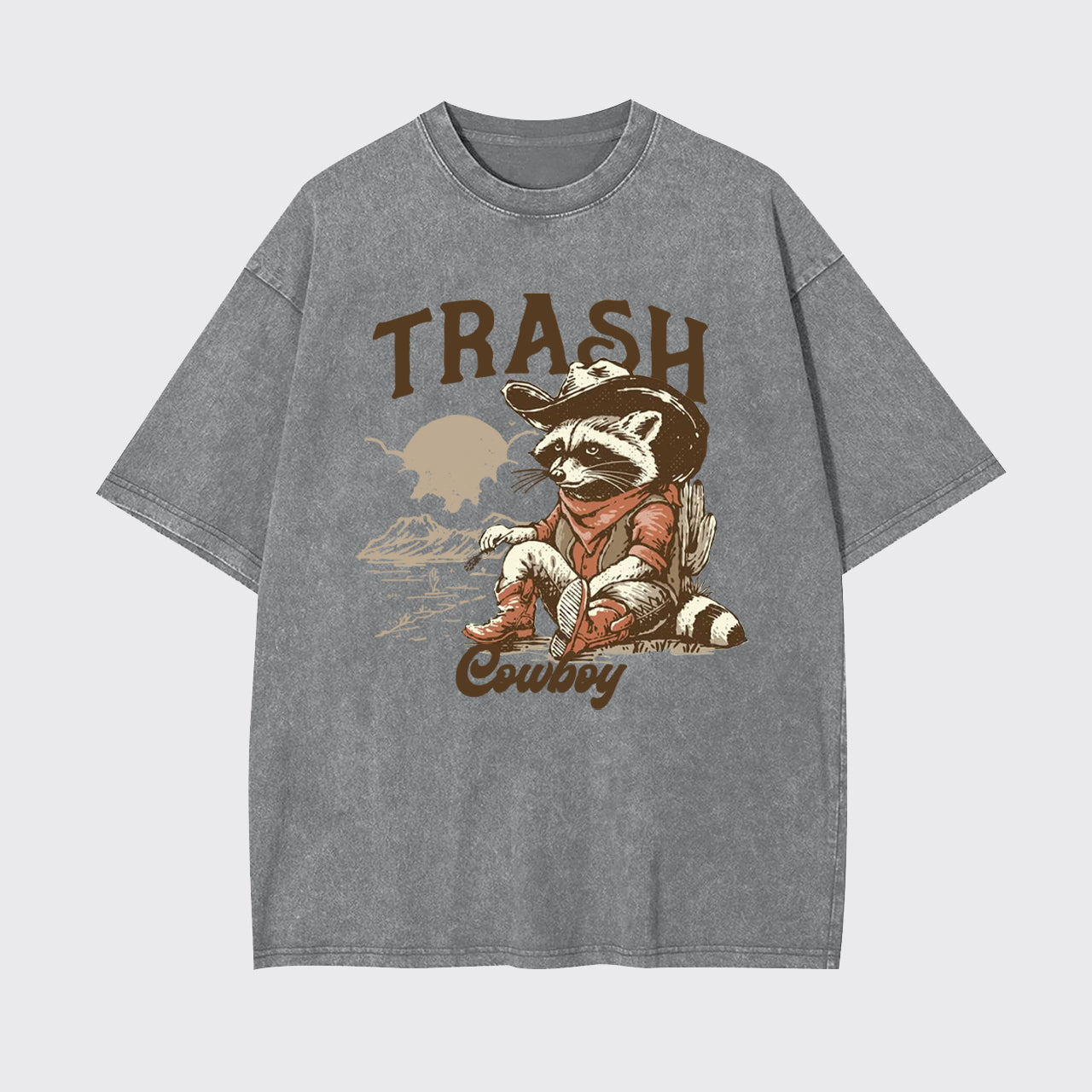 Funny Trash Raccoon Garment-dye Tees