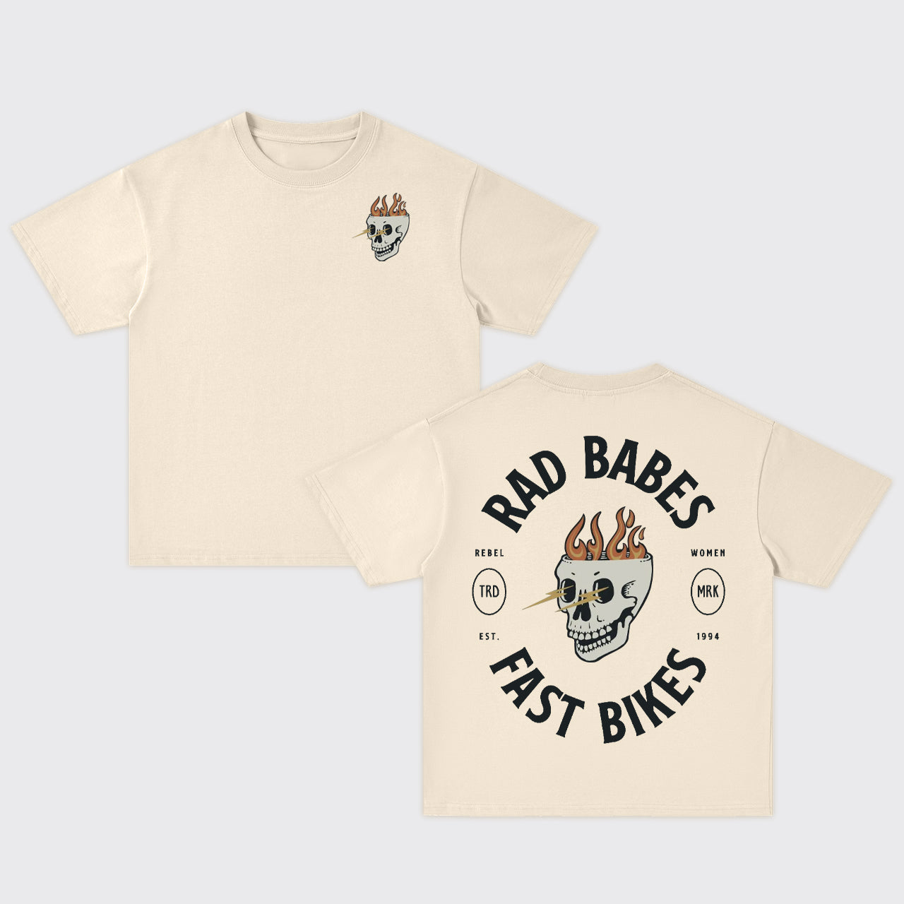 Babes Fast Bikes Oversize T-Shirts