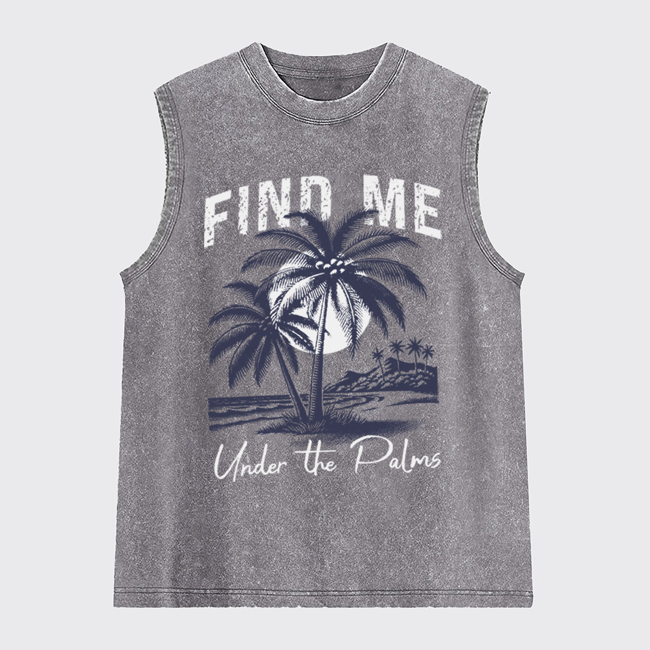 Beach Summer Tropical Washed Tanks