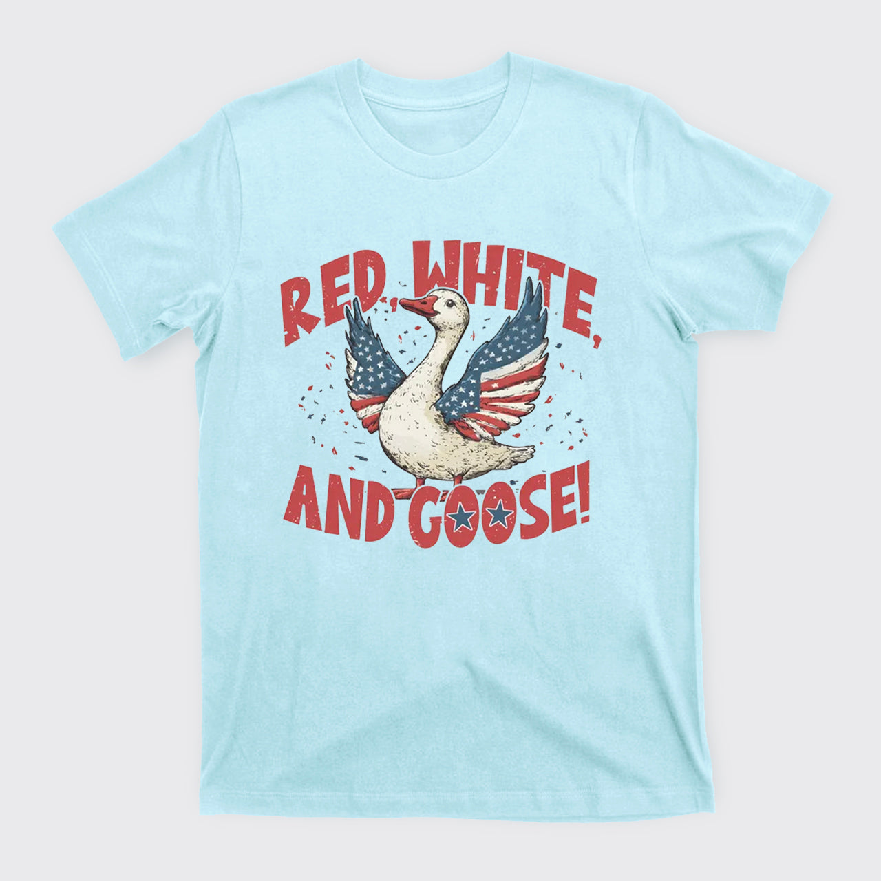Retro 4th Of July-Red White And Goose T-Shirts
