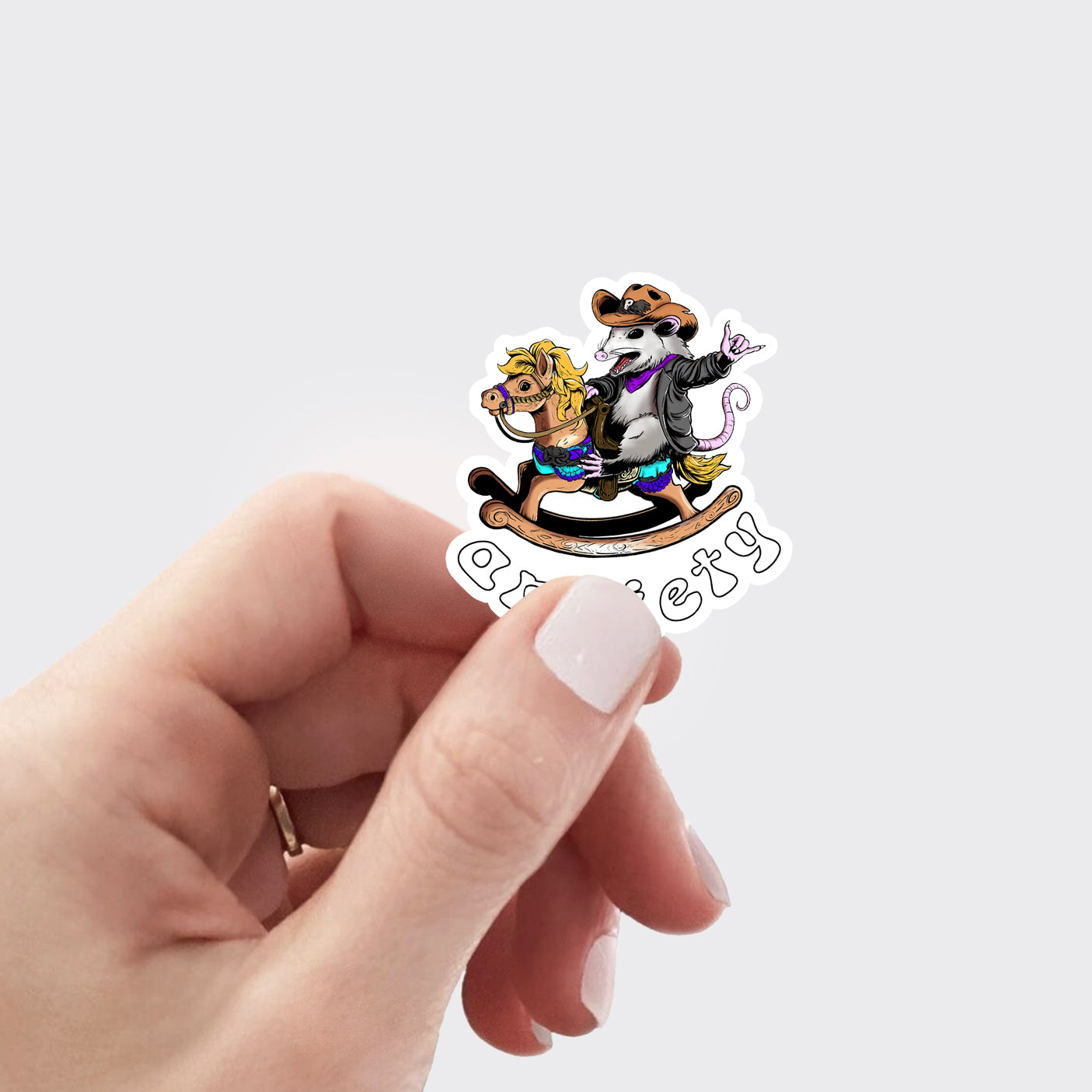 Anxiety Horse_Cowboybay Sticker