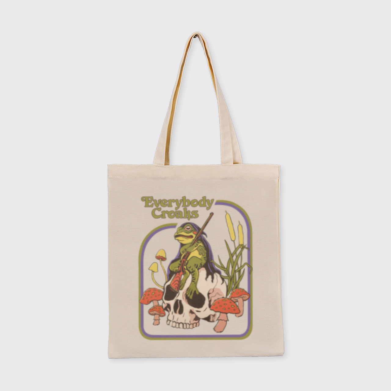 Mental Health-Everybody Croaks_Cowboybay Canvas Tote Bag