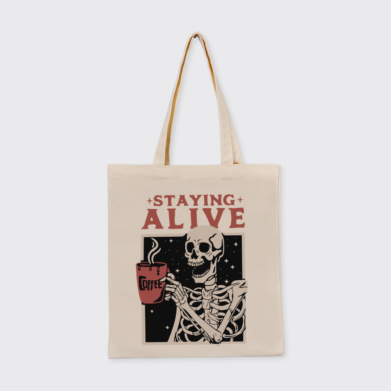 Staying Alive_Cowboybay Canvas Tote Bag