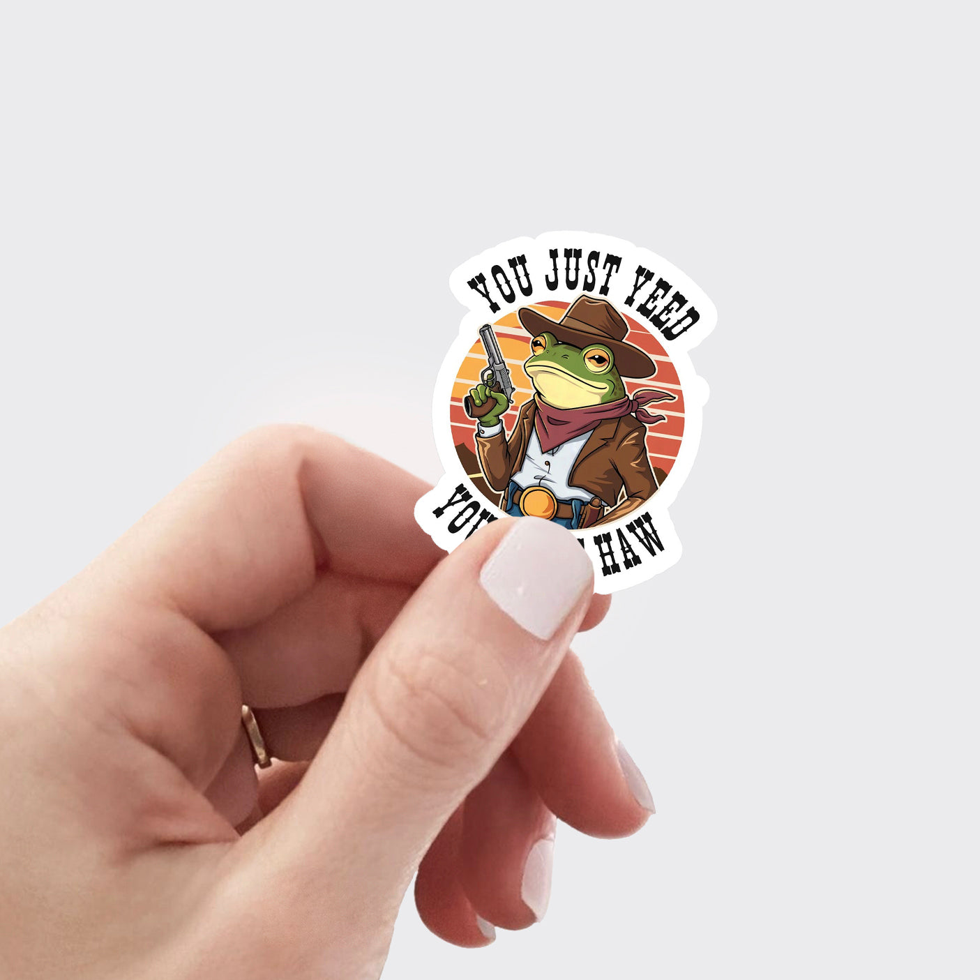 Western Frog You Just Yeed Your Last Haw_Broncobay Sticker