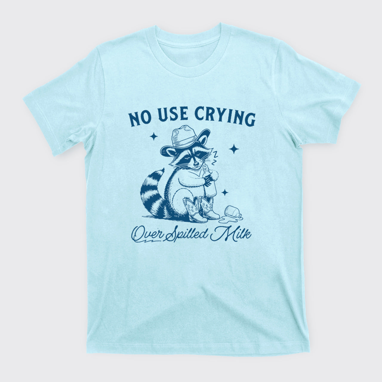 Funny Raccoon-No Use Crying Over Spilled Milk T-Shirts