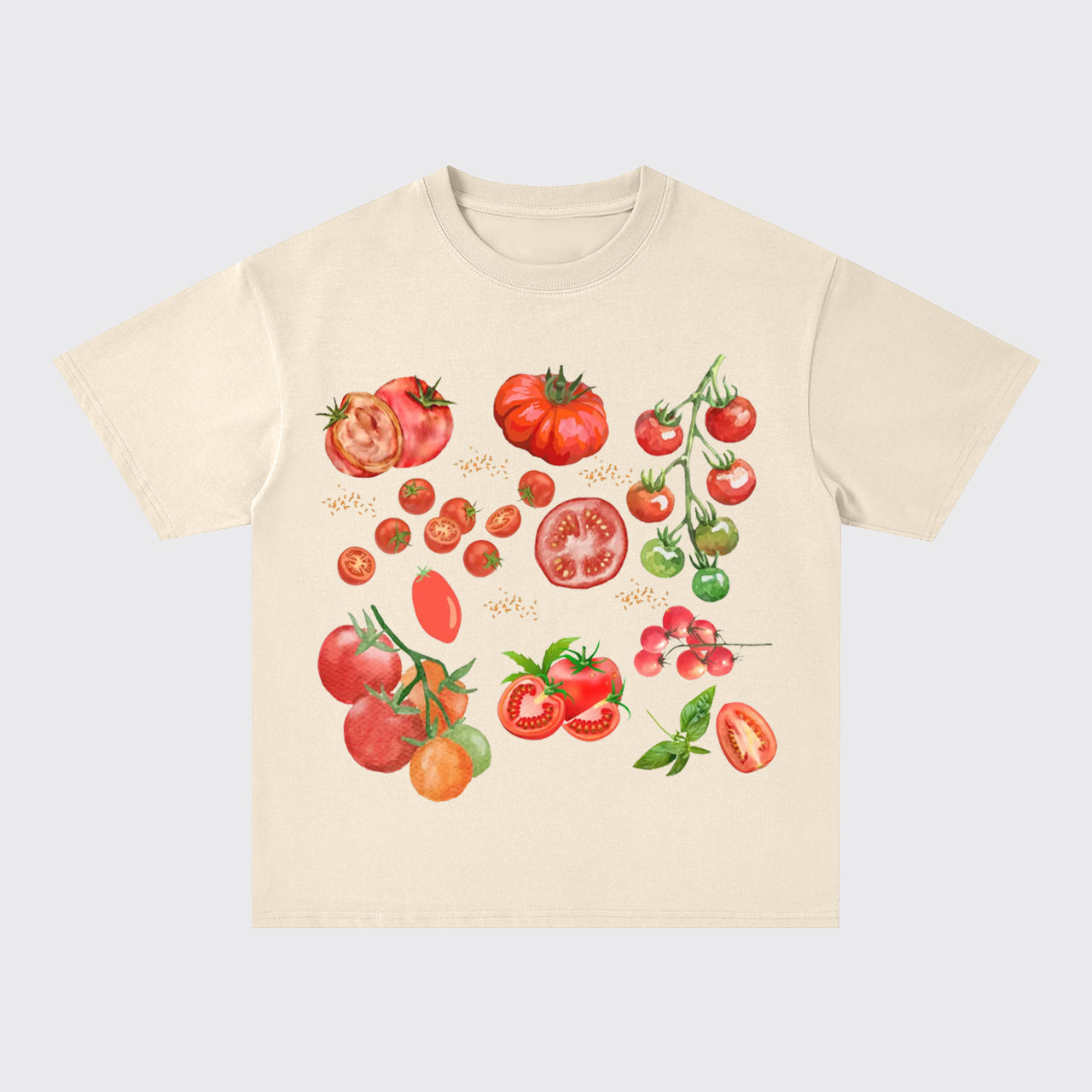 Vegetable Tomato Oversize T-Shirts