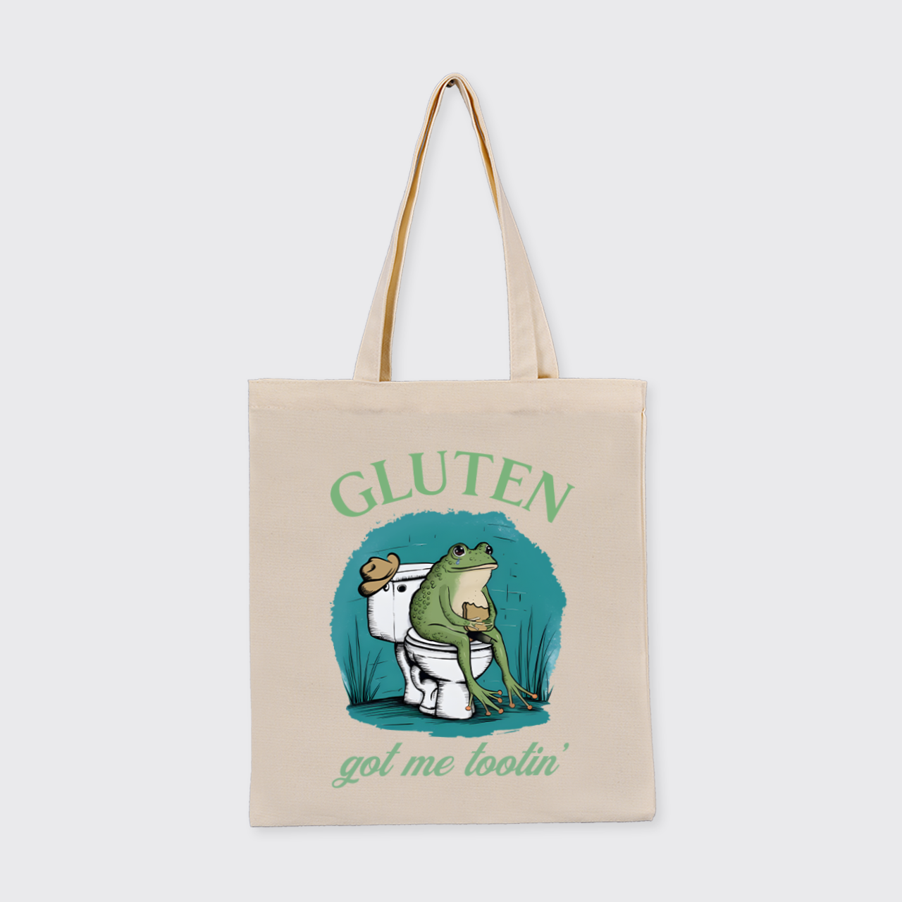 Gluten Got Me Tootin_Cowboybay Canvas Tote Bag