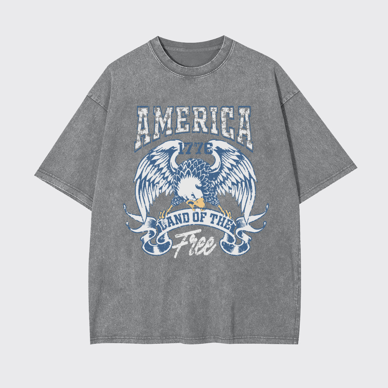 Independence Day-America Land Of The Free Garment-dye Tees