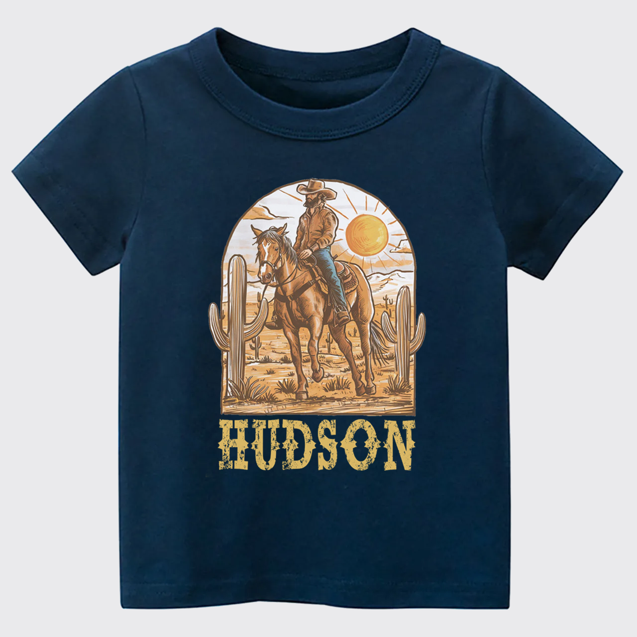Personalized Cowboy Desert Kids T-shirt