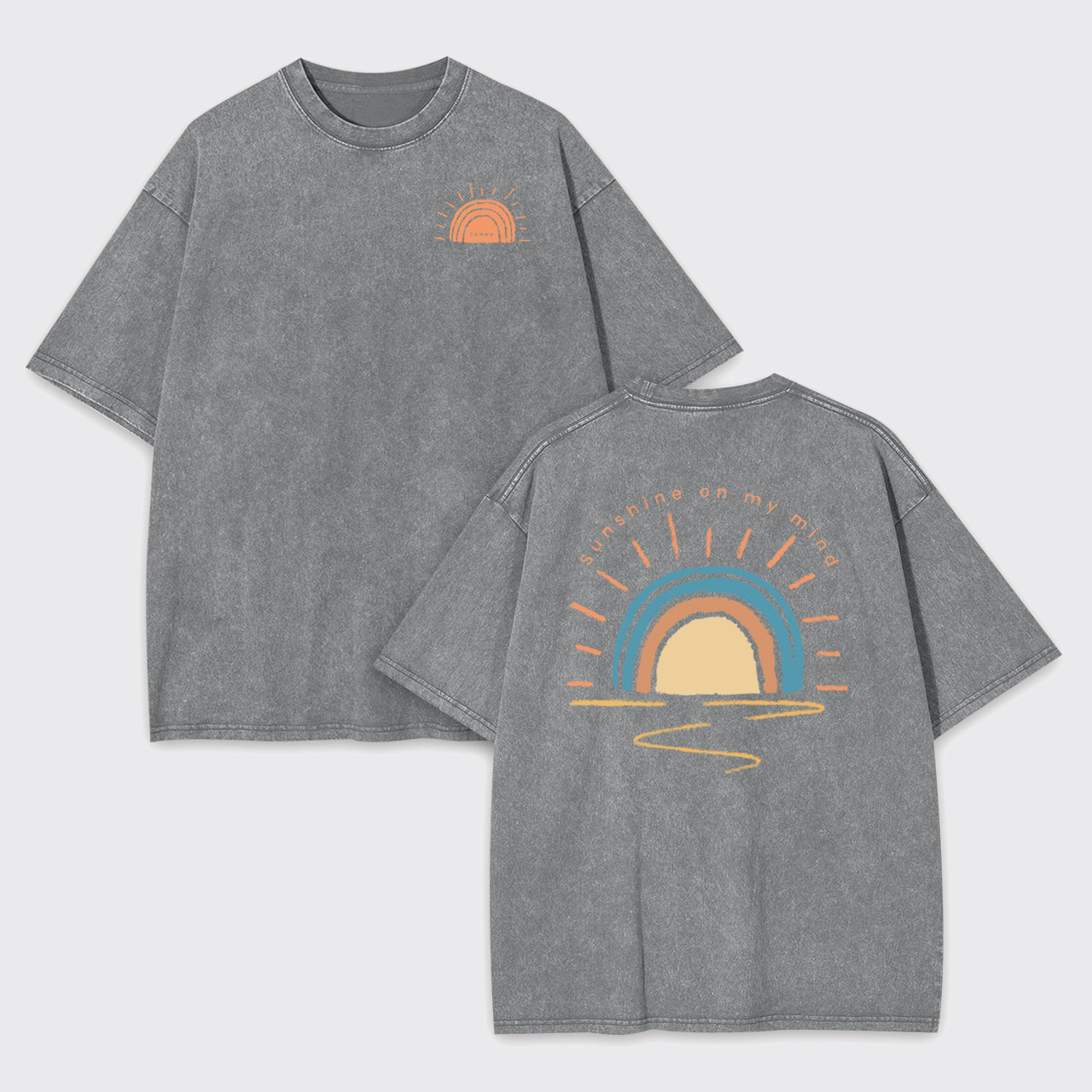 Retro Sun Shine On My Mind Garment-dye Tees