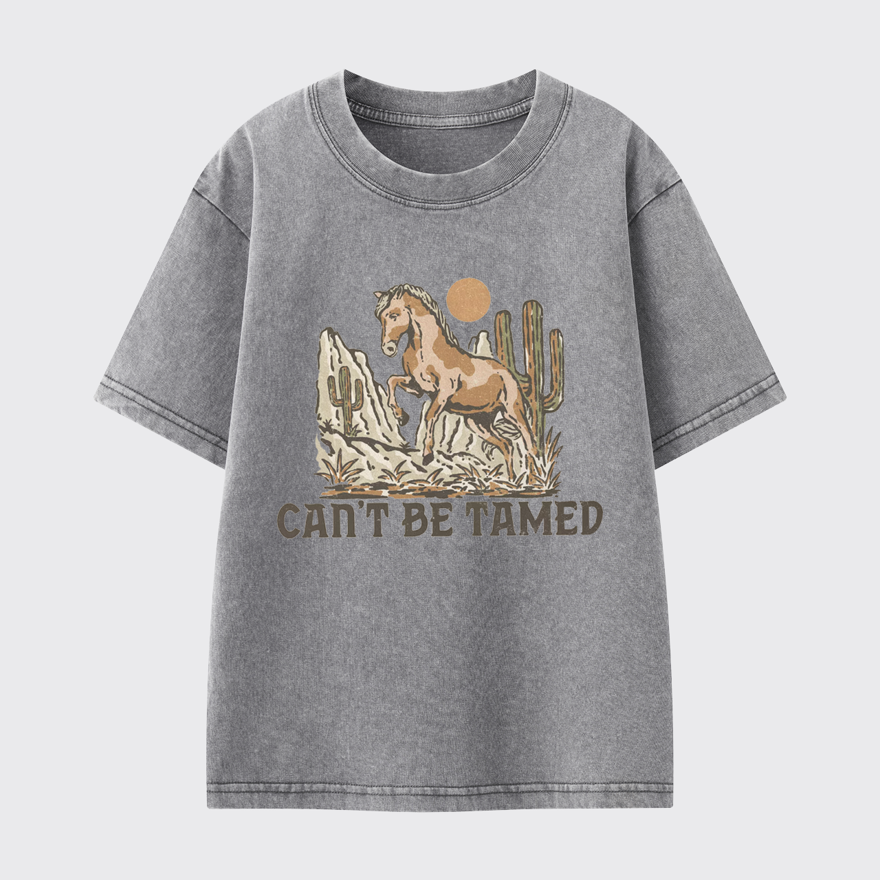 Can't Be Tamed Washed Toddler T-shirt