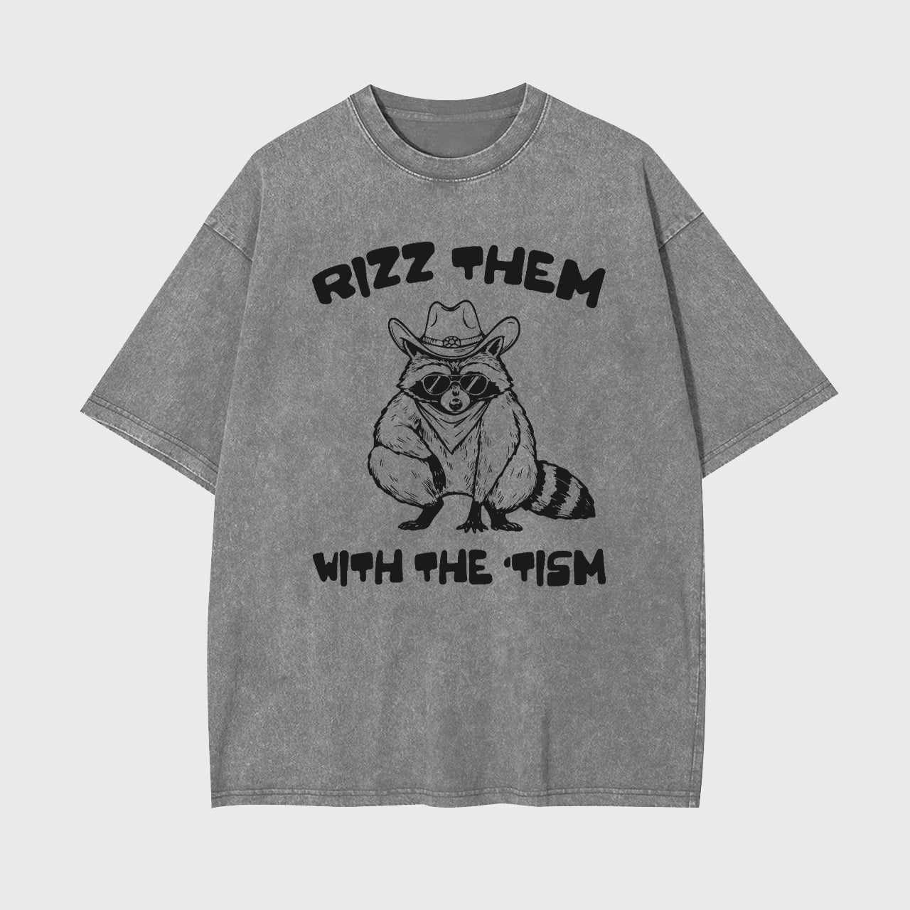 Funny Tism Raccoon Garment-dye Tees