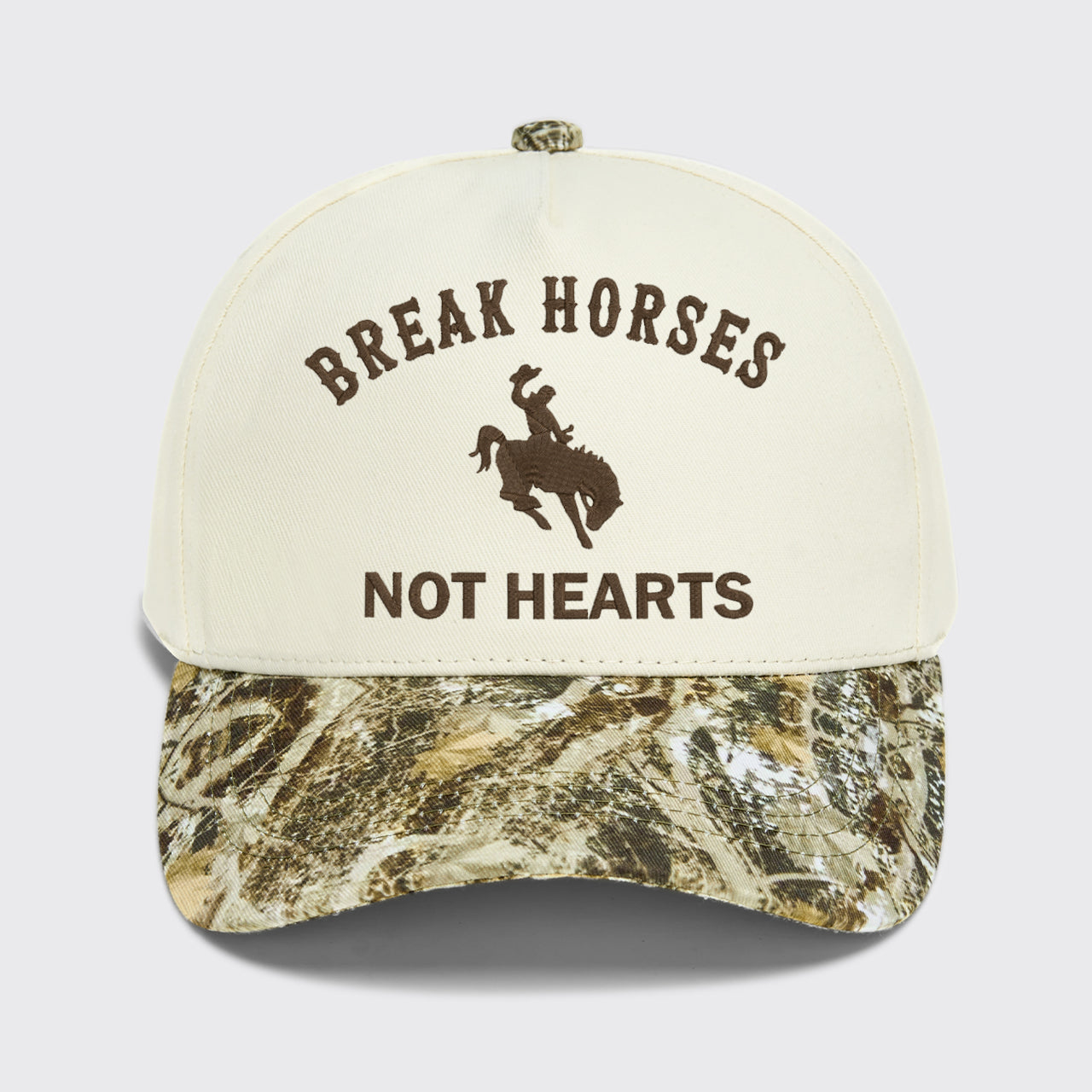 Break Horses Not Hearts Embroidered Baseball Cap