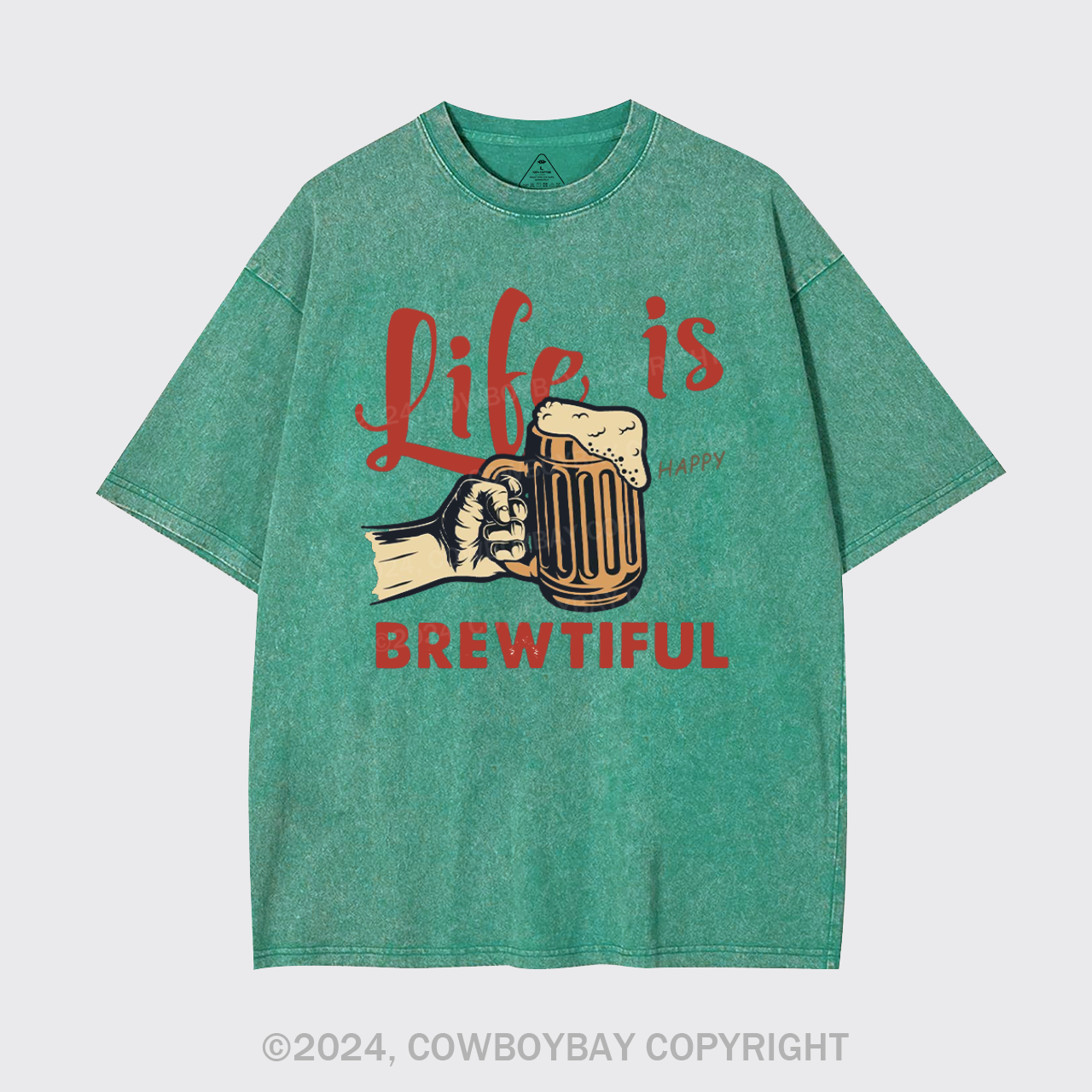 Life Is Brewtiful Beer Garment-dye Tees